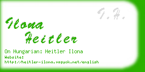 ilona heitler business card